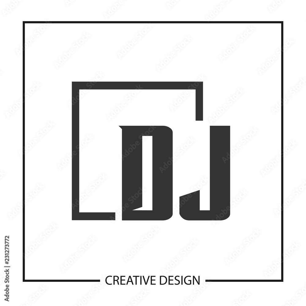 Initial Letter DJ Logo Template Design Vector Illustration Initial Letter DJ Logo Template Design Vector Illustration