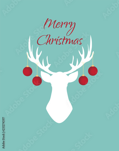 Vector Christmas Deer