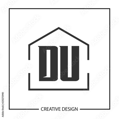 Initial Letter DU Logo Template Design Vector Illustration