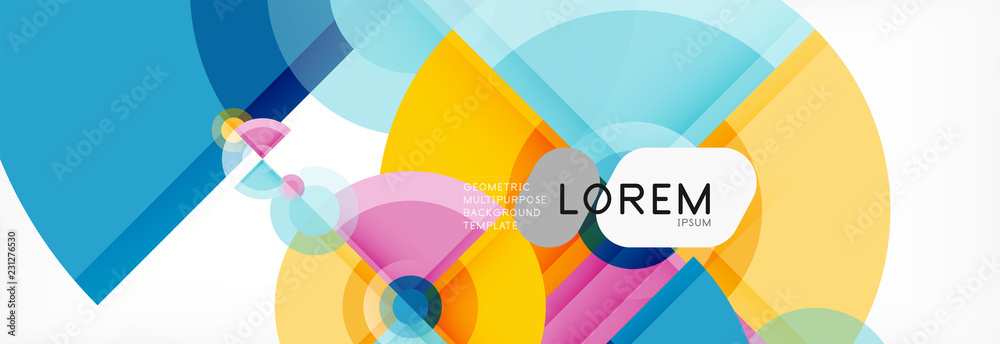 Vector fantastic circle modern geometric background template Vector fantastic circle modern geometric background template