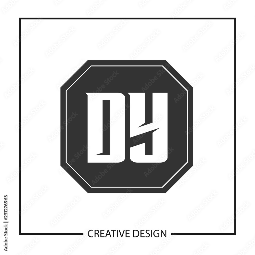 Initial Letter DY Logo Template Design Vector Illustration Initial Letter DY Logo Template Design Vector Illustration