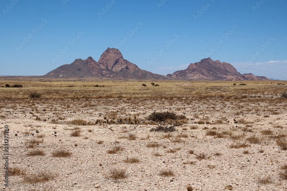 The Spitzkoppe Mountains in the Namib desert of Namibia.