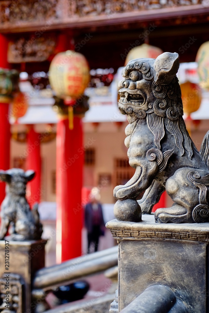 Fototapeta premium Luermen Matsu Temple, Annan District, Tainan Taiwan December 2016
