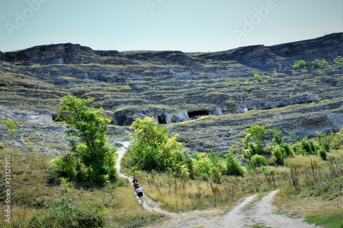 Welcome tourists to old Orhei Vechi Monastery. Moldova photo