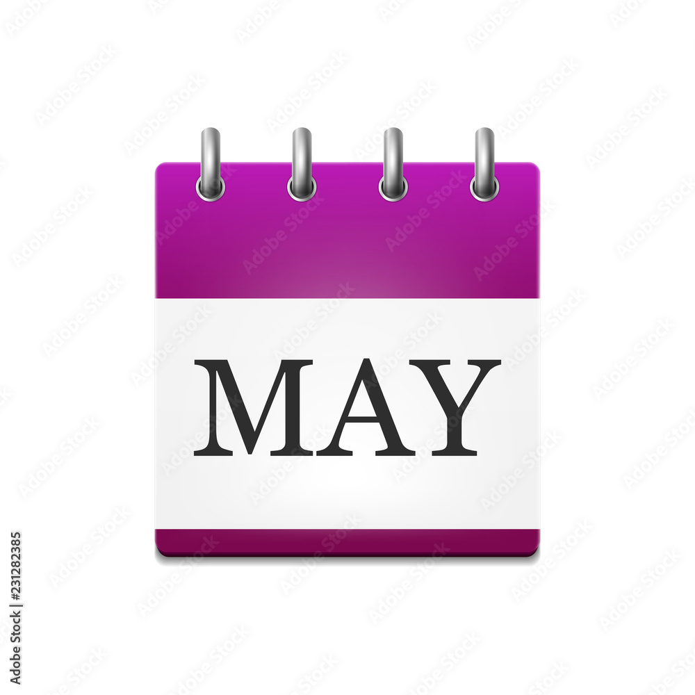 illustration of the calendar in May illustration of the calendar in May