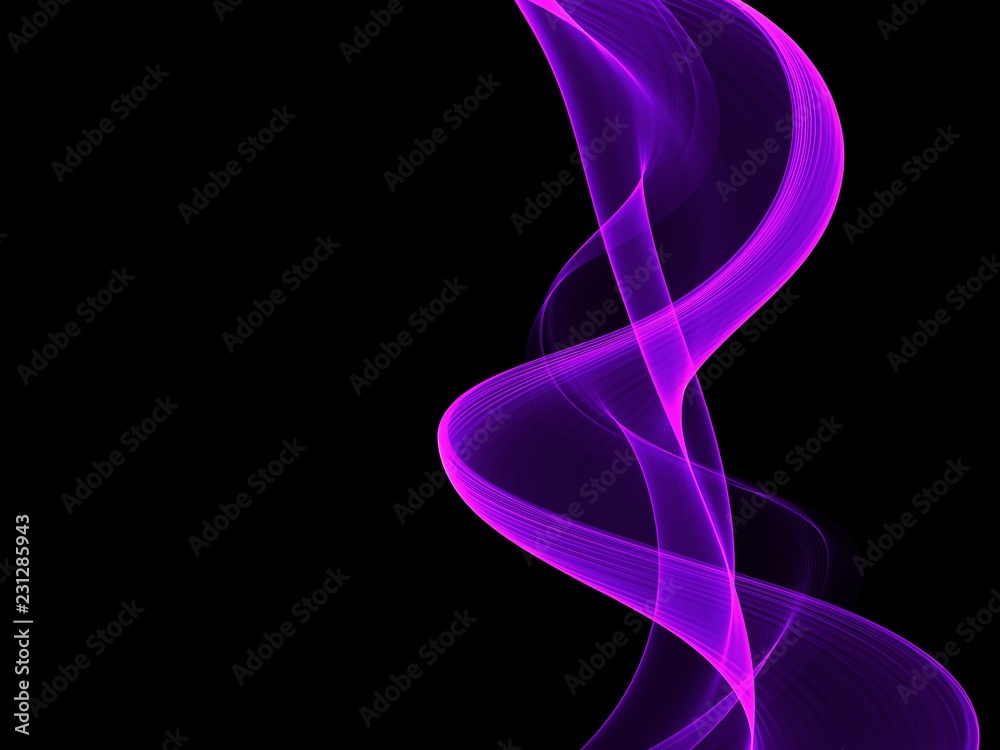 Fototapeta premium Wave abstract images, color design Abstract colored wave 
