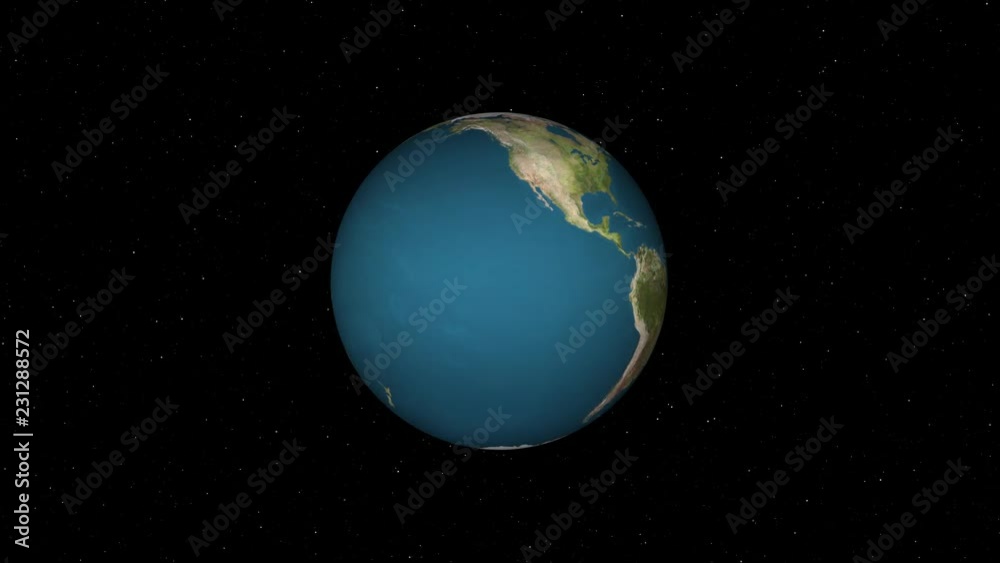 simple earth globe planet model rotating in stars space animation background loop New quality universal retro vintage colorful video simple earth globe planet model rotating in stars space animation background loop New quality universal retro vintage colorful video