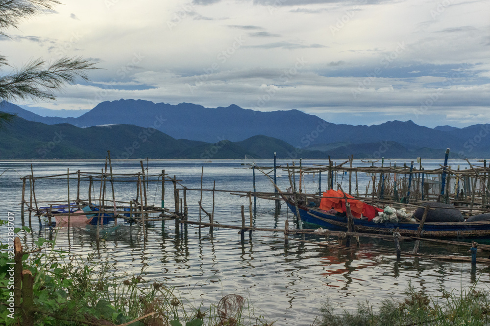 beautiful bay on the countryside of vietnam