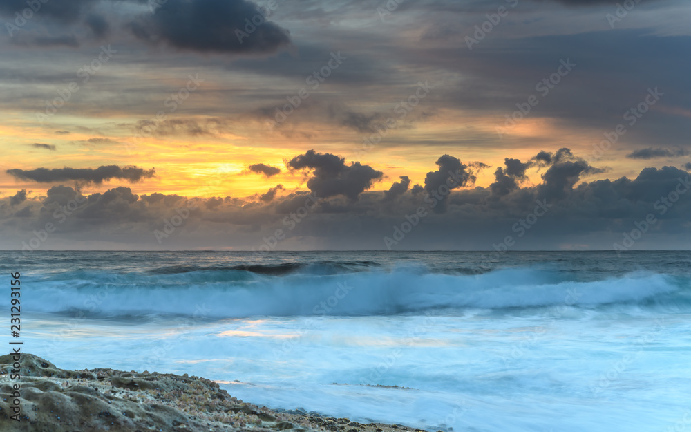 Fototapeta premium A Showy Sunrise Seascape