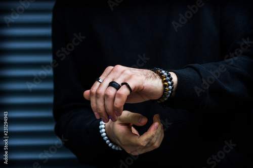Men s bracelets on hand