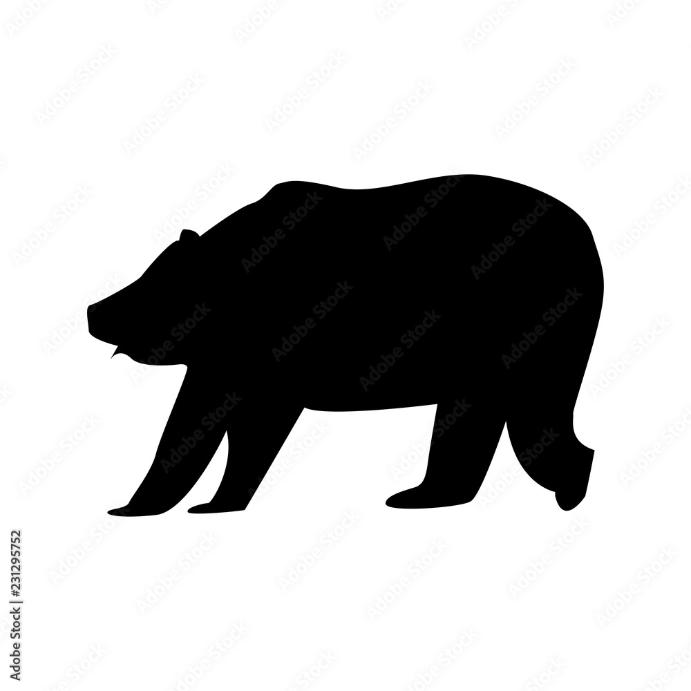 Fototapeta premium siluette bear