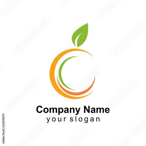 fruit logo template