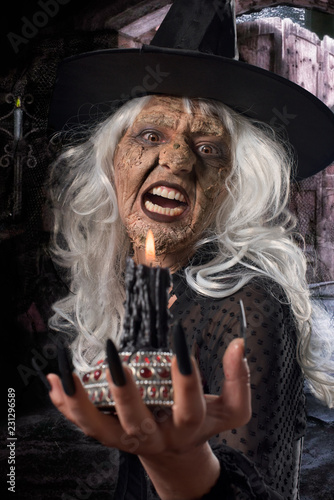  Dark witch. Fantasy Portrait Halloween custome