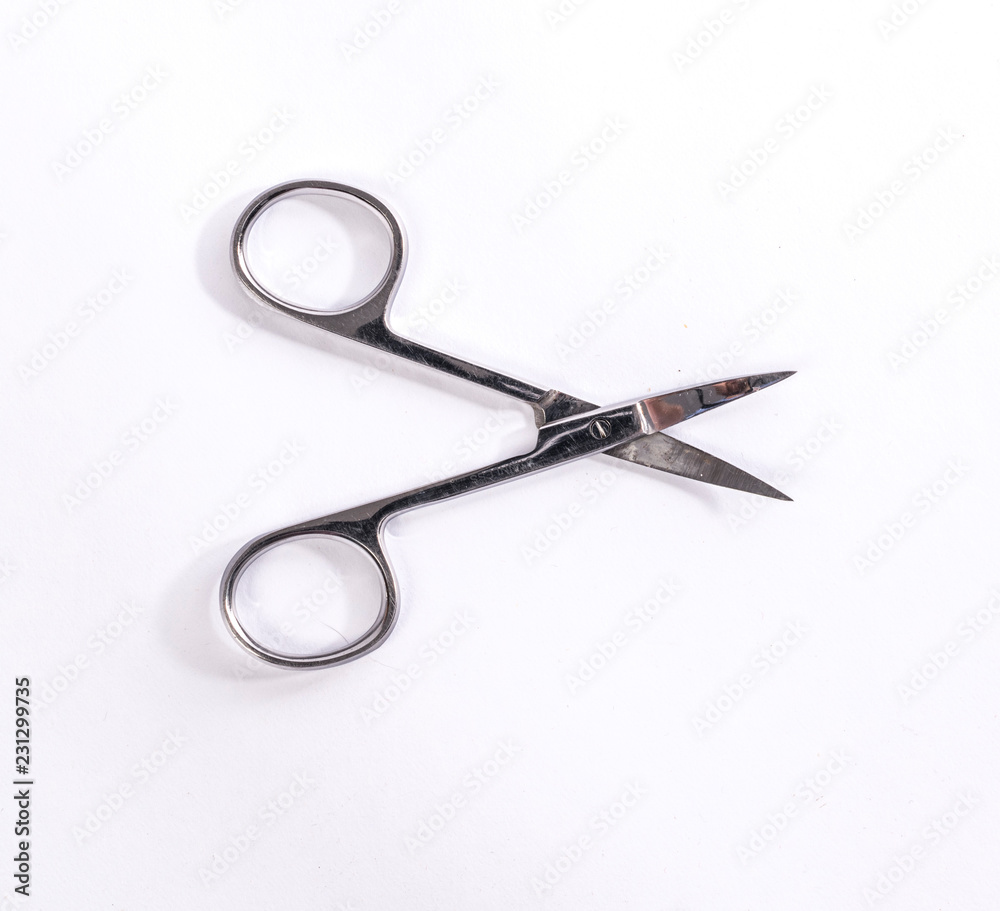 Open steel nail clipper for manicure Open steel nail clipper for manicure