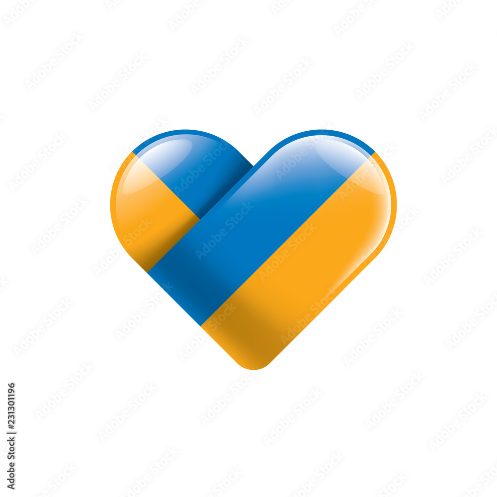 Ukraine flag, vector illustration on a white background Ukraine flag, vector illustration on a white background