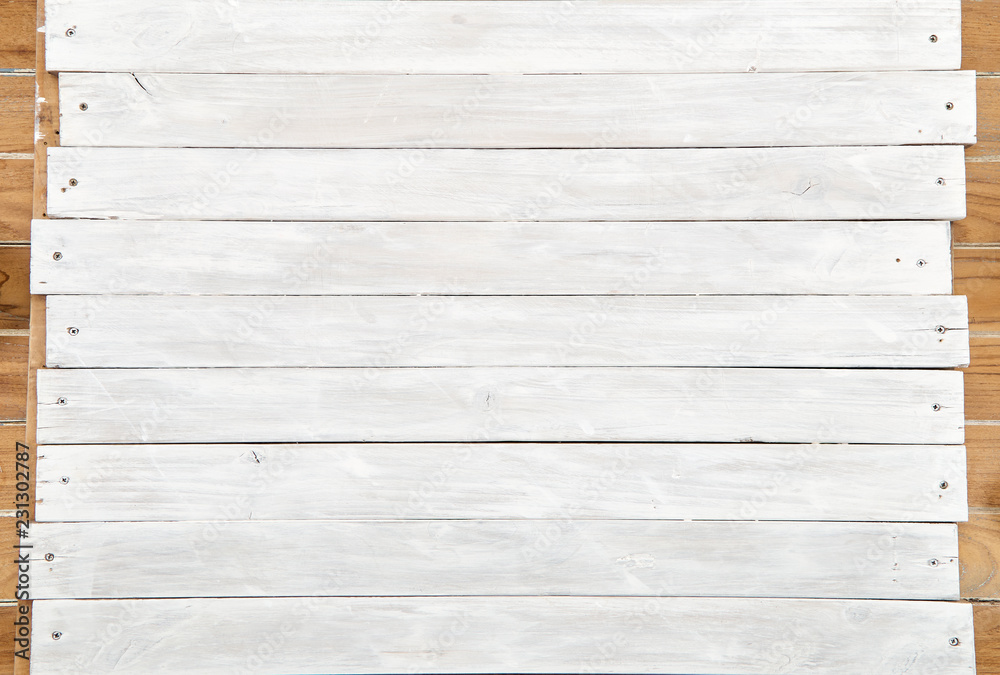 Obraz premium White wood texture background