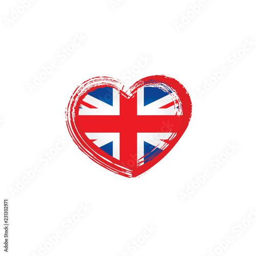 United Kingdom flag, vector illustration on a white background Free Download United Kingdom flag, vector illustration on a white background - GFXLoad