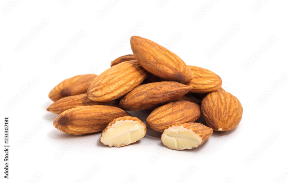 Almond isolated on white Almond isolated on white