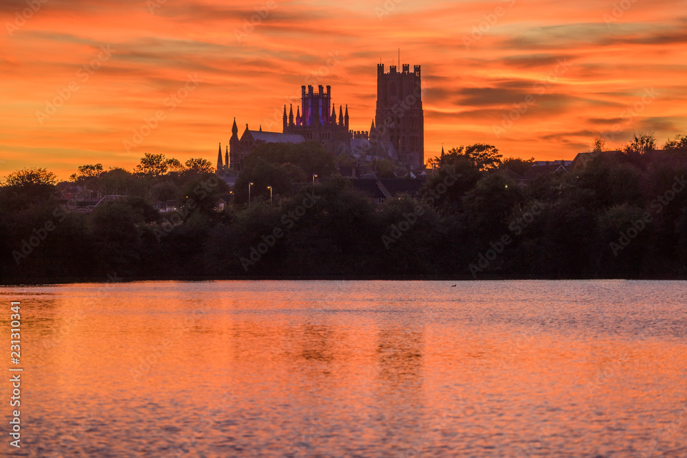 Sunset over Ely, 12th October 2017