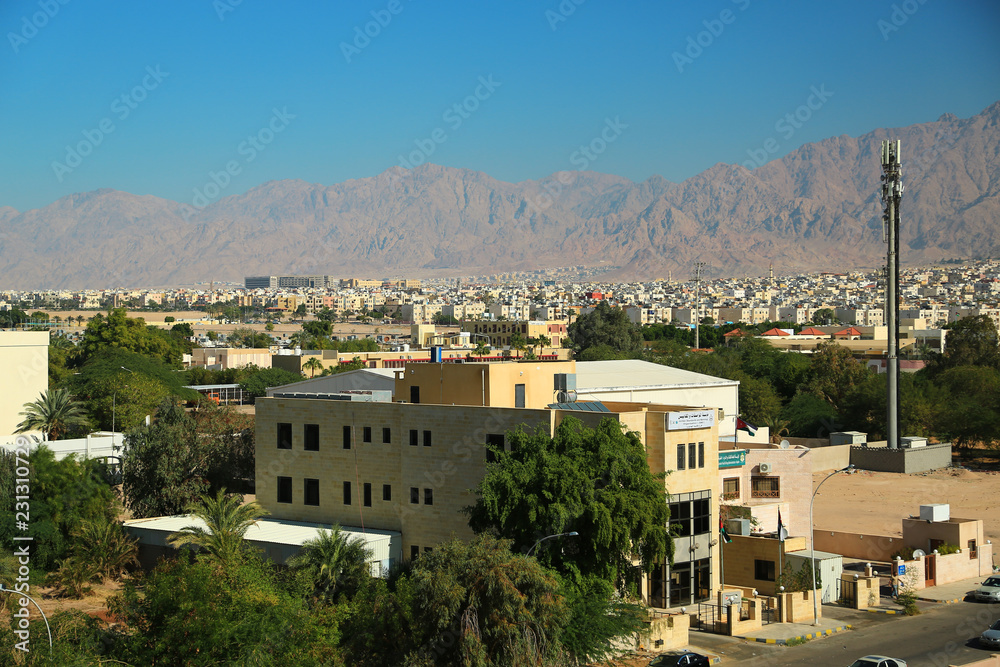 View of the city of Aqaba, Jordan