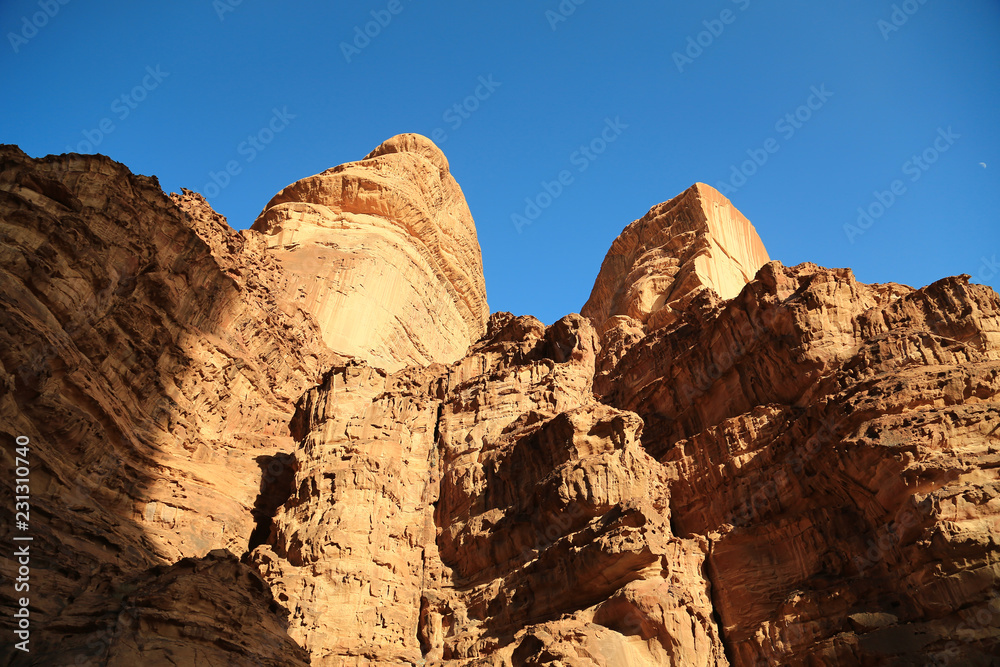 Mountains of Wadi Rum desert, Hashemite Kingdom of Jordan