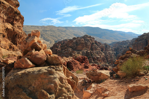 Mountains in Petra  Jordan
