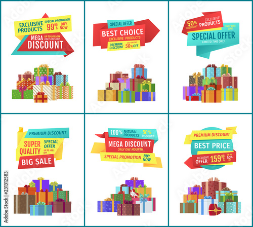 Special Offer Mega Discount Vector Illustration