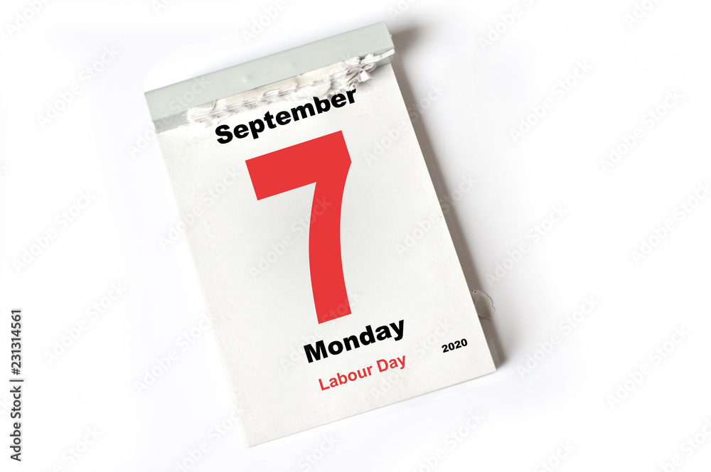 7. September 2020 Labour Day 7. September 2020 Labour Day