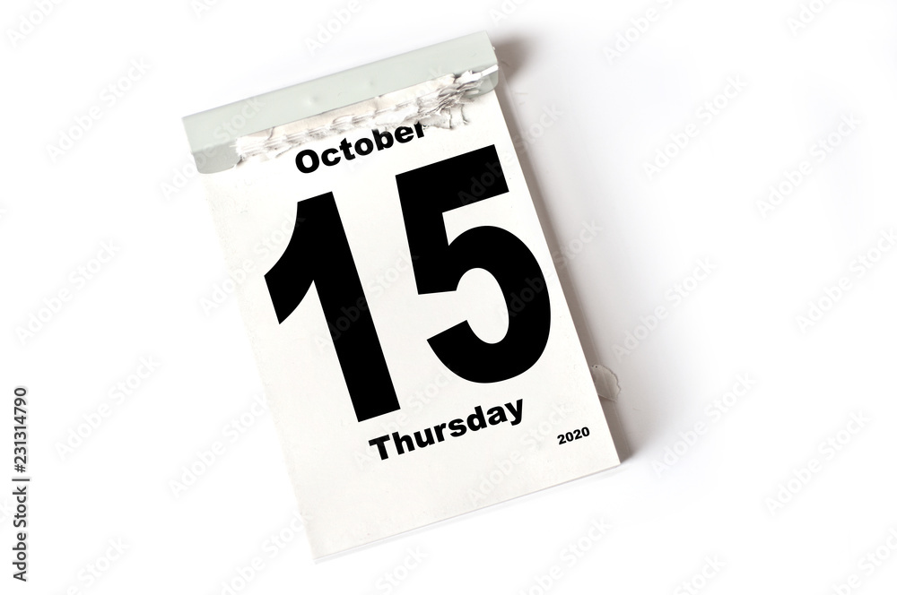 15. October 2020 15. October 2020