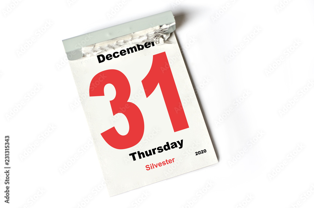 31. December 2020 Silvester 31. December 2020 Silvester