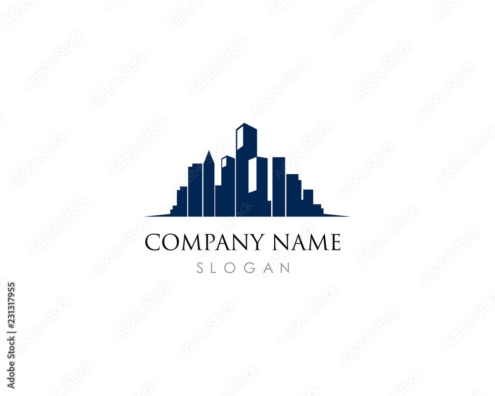 Building Logo Vector Icon Illustration Design