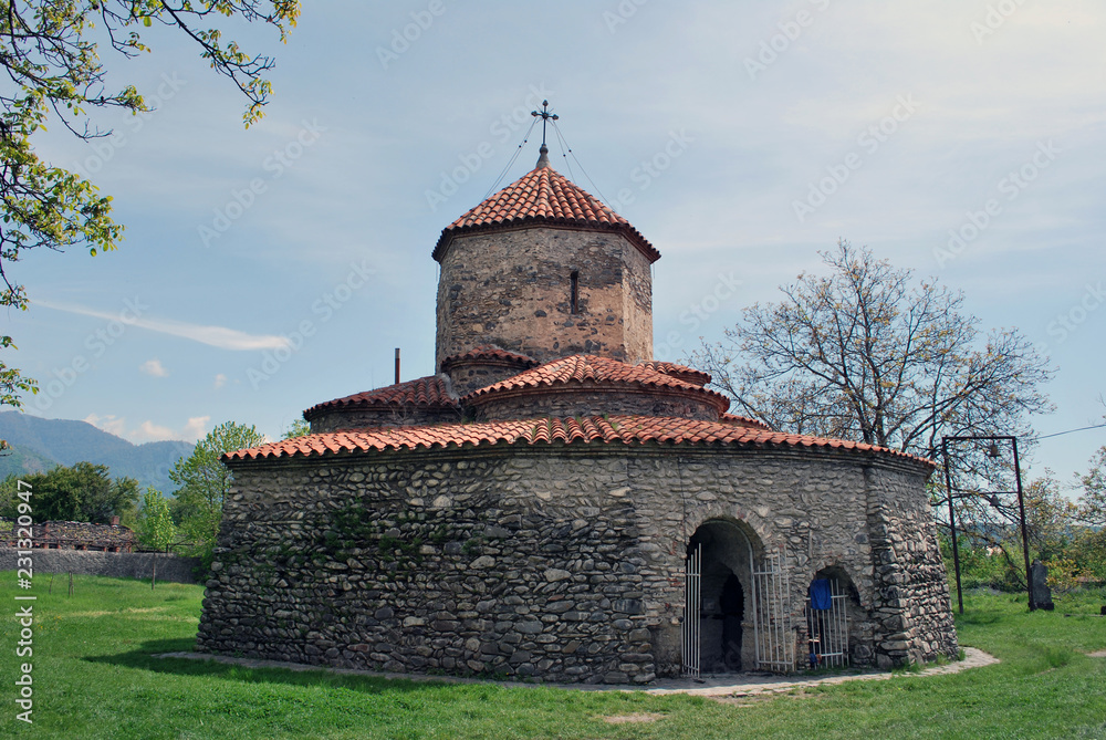 The ancient church Dzveli Gavazi in Akhalsopeli, Kakheti, Georgia The ancient church Dzveli Gavazi in Akhalsopeli, Kakheti, Georgia