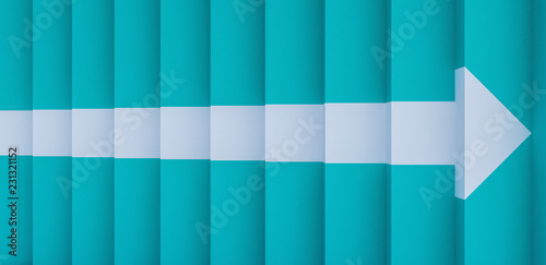 blue stairs with a arrow sign 3d render 3d illustration