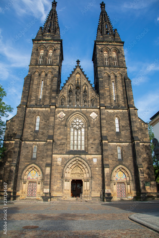Front of Vysehrad church