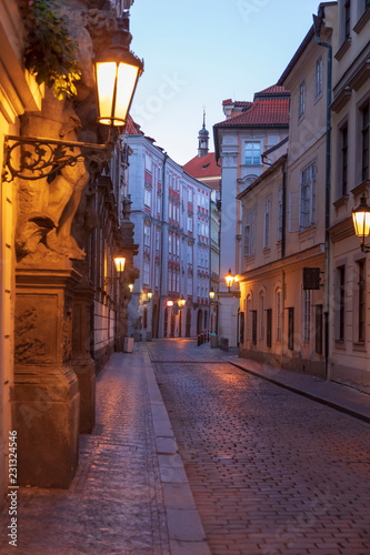 Narrow prague street