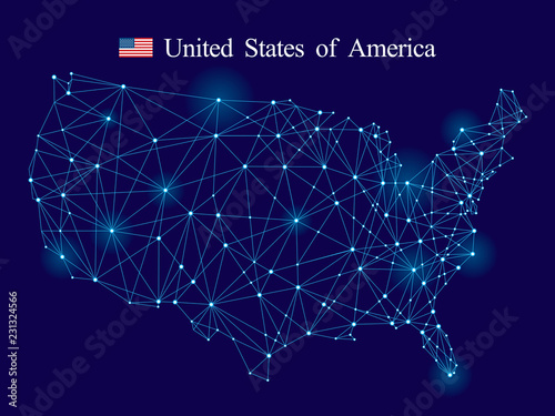 USA map vector