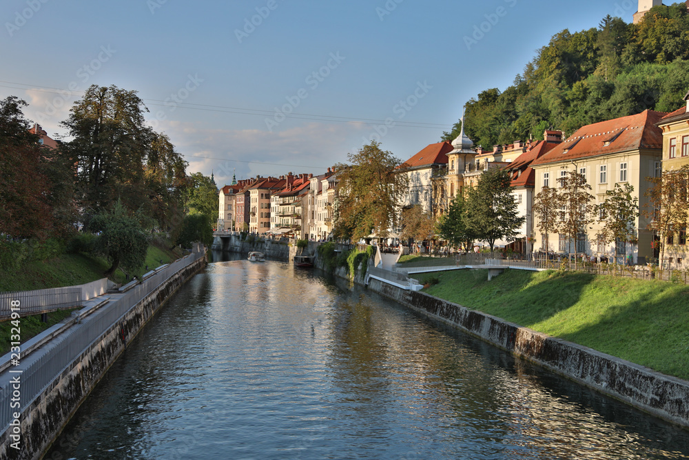 Ljublijana street and river