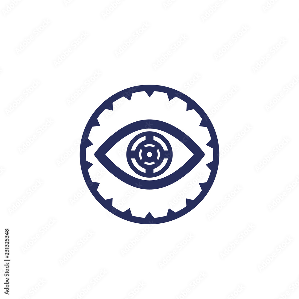 retina scan, biometric identification icon retina scan, biometric identification icon