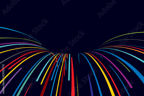 Abstract line vector background