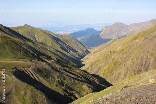 Fototapeta Naklejka Na Ścianę i Meble -  View of Gabala from the mountains