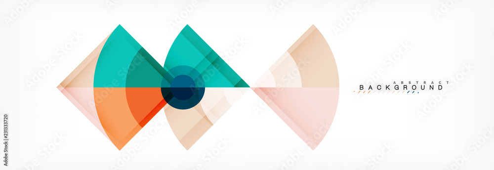 Trendy circles composition geometric background Trendy circles composition geometric background