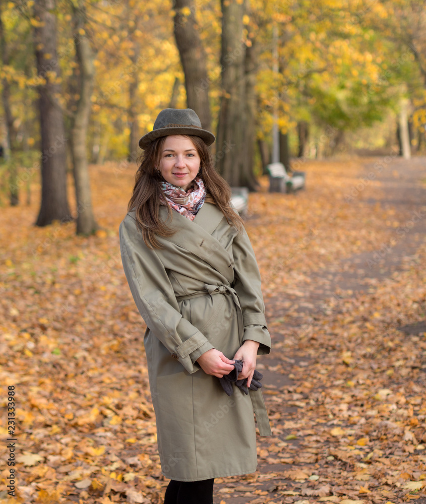 autumn portrait in the park