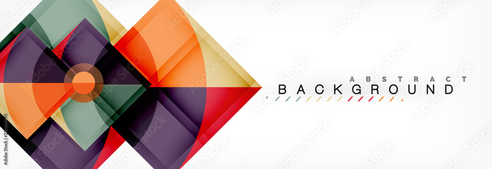 Triangles and circle geometric background Triangles and circle geometric background