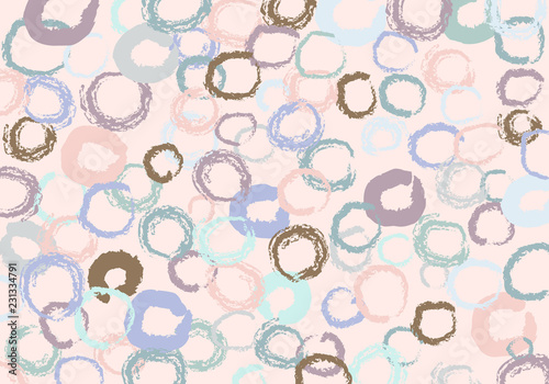 Abstract art painting background, circle decoration, brush painting texture effect, pastel colour backgrounds