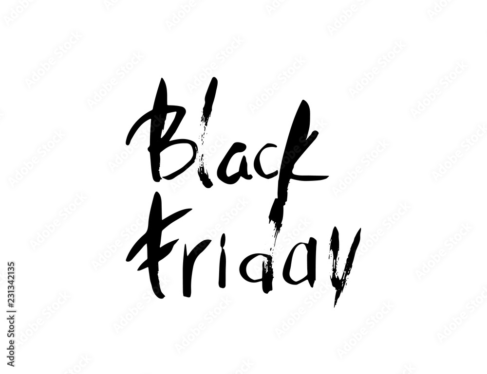 Black Friday vector text with decoration. Black Friday vector text with decoration.