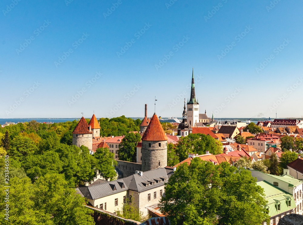 panoramic view of Tallinn