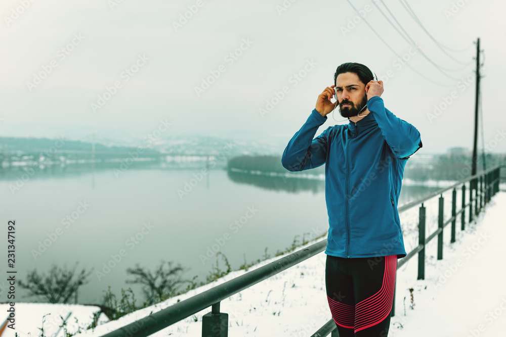 Obraz premium A Break After Jogging