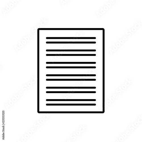Black & white vector illustration of calligraphy practice sheet. Line icon of worksheet for handwriting & lettering. Isolated on white background © Milta