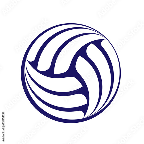 Volleyball dark silhouette