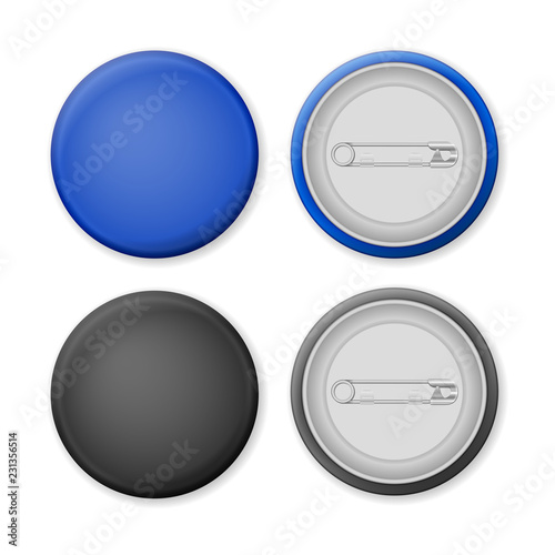 Badge pin set